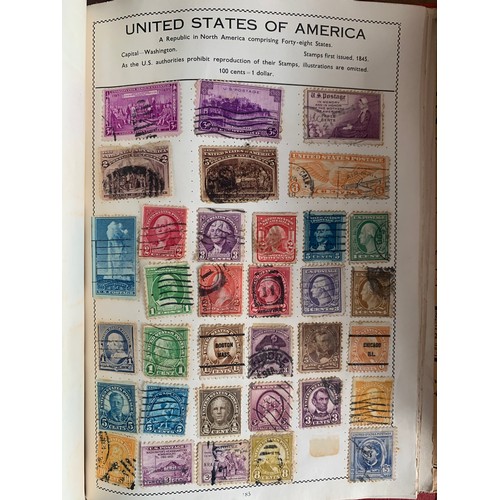 5 - World stamp collection in childhood boxed well-filled The Novaleaf Illustrated Stamp Album (with ori... 