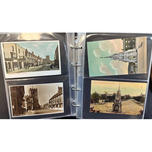 248 - Postcards - Stratford-Upon-Avon (100), depicting views of Stratford Town including The Old Memorial ... 