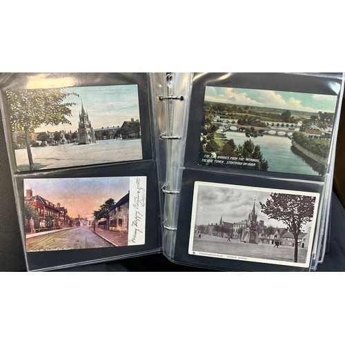 248 - Postcards - Stratford-Upon-Avon (100), depicting views of Stratford Town including The Old Memorial ... 