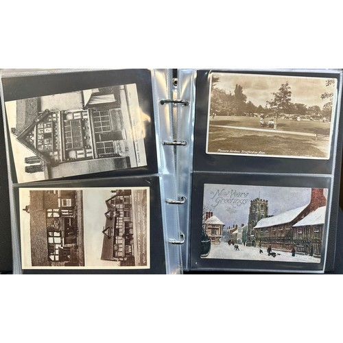 248 - Postcards - Stratford-Upon-Avon (100), depicting views of Stratford Town including The Old Memorial ... 