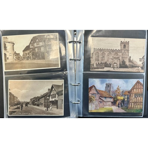 248 - Postcards - Stratford-Upon-Avon (100), depicting views of Stratford Town including The Old Memorial ... 