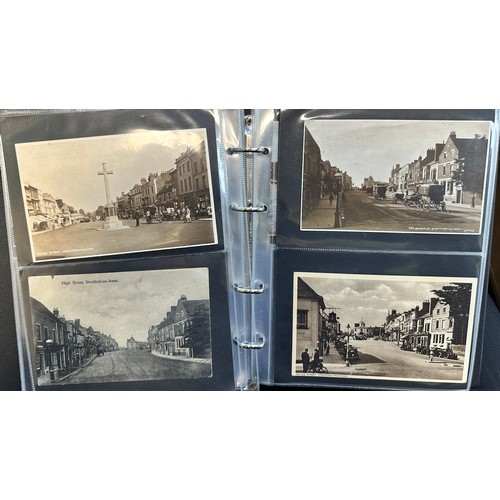 248 - Postcards - Stratford-Upon-Avon (100), depicting views of Stratford Town including The Old Memorial ... 