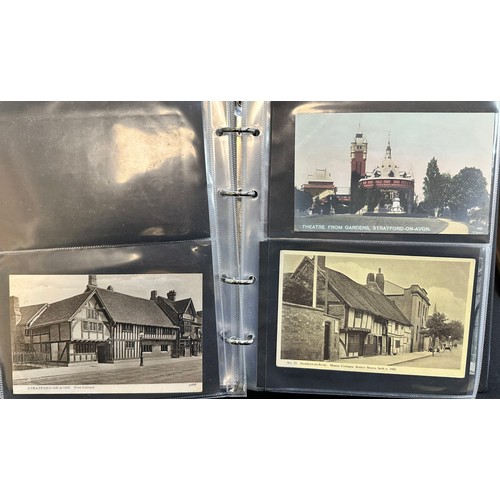 248 - Postcards - Stratford-Upon-Avon (100), depicting views of Stratford Town including The Old Memorial ... 