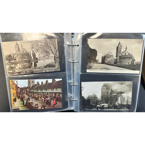 248 - Postcards - Stratford-Upon-Avon (100), depicting views of Stratford Town including The Old Memorial ... 