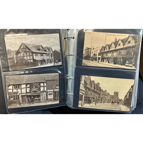 248 - Postcards - Stratford-Upon-Avon (100), depicting views of Stratford Town including The Old Memorial ... 