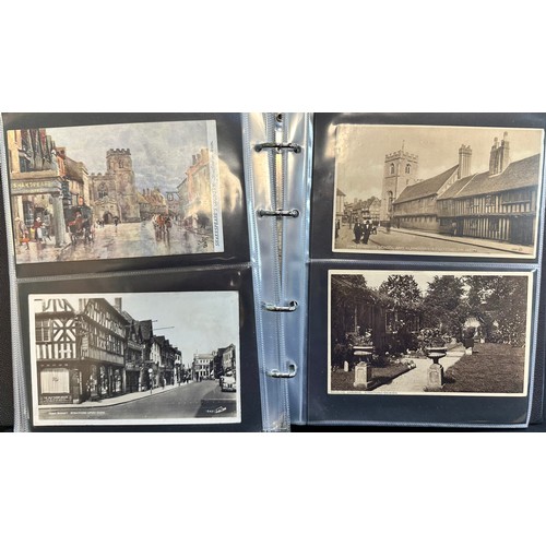 248 - Postcards - Stratford-Upon-Avon (100), depicting views of Stratford Town including The Old Memorial ... 