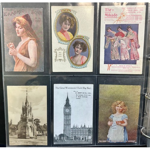 251 - Mainly Military Postcards (38) London Churches (11) Advertising (8) Stratford On Avon (6) 63 in all.