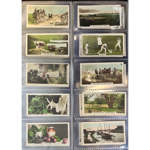 293 - Collection of cigarette cards, complete and part sets, sleeved in albums, in mixed condition, with A... 