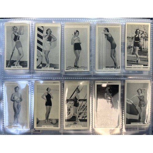 293 - Collection of cigarette cards, complete and part sets, sleeved in albums, in mixed condition, with A... 