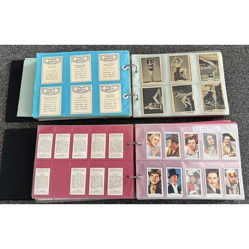 297 - A collection of cigarette cards, mainly complete sets, sleeved in four albums, in good to excellent ... 