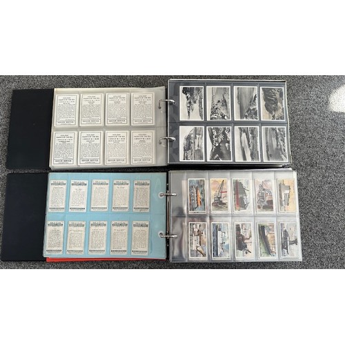 306 - A collection of cigarette cards, mainly complete sets, sleeved in 5 albums, in good to excellent con... 