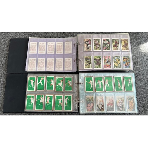 306 - A collection of cigarette cards, mainly complete sets, sleeved in 5 albums, in good to excellent con... 