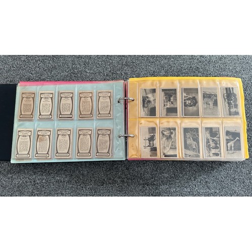 306 - A collection of cigarette cards, mainly complete sets, sleeved in 5 albums, in good to excellent con... 