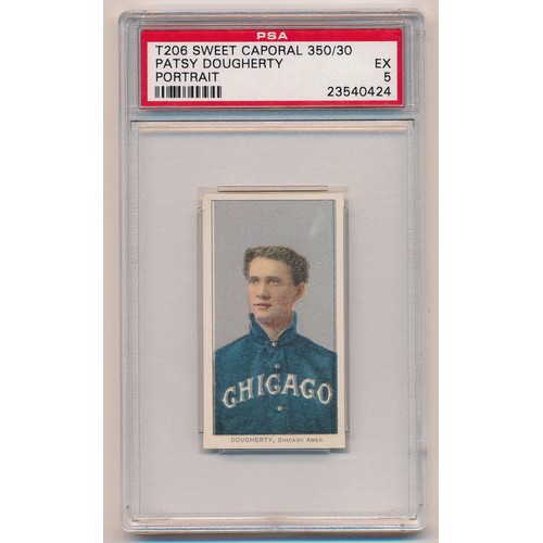 344 - American Tobacco Company Baseball Series T206 single card, Sweet Caporal back- Patsy Dougherty, Chic... 