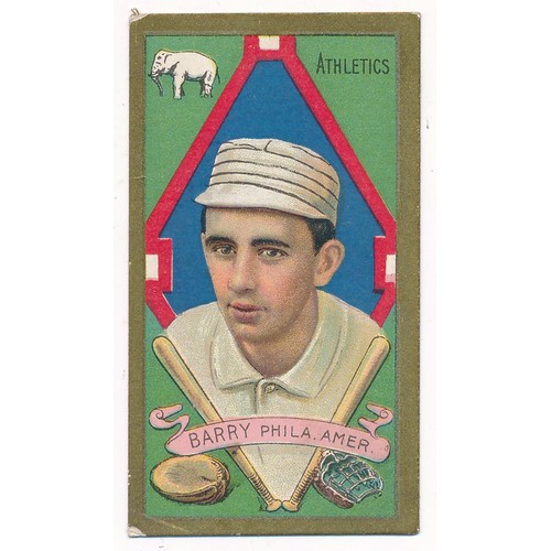 345 - American Tobacco Co. Baseball Series T205 gold border, Piedmont back - Jack Barry, Philadelphia Athl... 