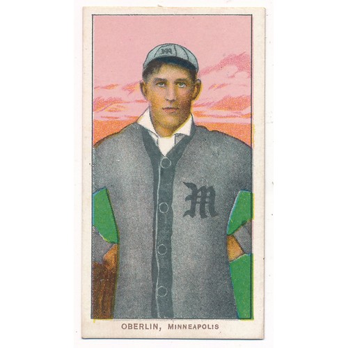 351 - American Tobacco Company Baseball Series T206 white border, Piedmont back - Frank Oberlin, Minneapol... 