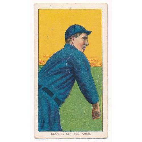 357 - American Tobacco Company Baseball Series T206 white border, Piedmont back - Jim Scott, Chicago, smal... 