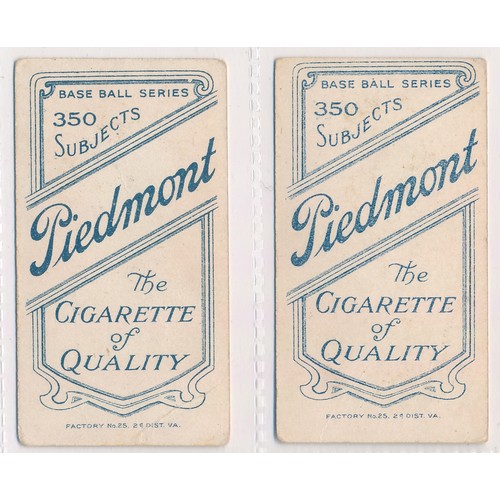 358 - American Tobacco Company Baseball Series T206 white border, Piedmont back pair - Joe Lake (St. Louis... 