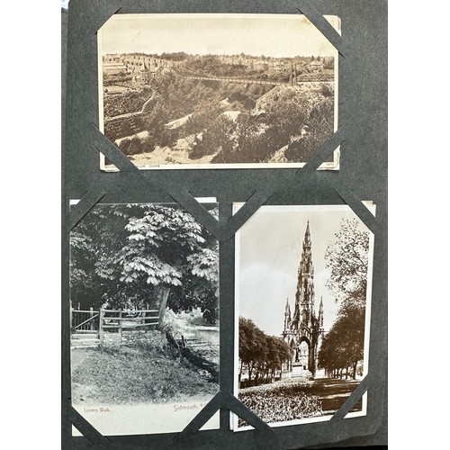 252 - Album of Postcards, mainly topographical, Wales, Scotland, Devon, Dartmoor, Exeter, Oxford, Bournemo... 