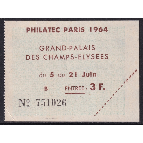 27 - France 1964 Paris Philatelic Show Miniature Sheet (SG MS1651a), UM, Cat Val £425. The sheet comes wi... 