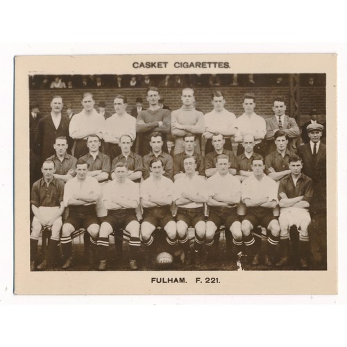 322 - Pattreiouex 1922 Football Teams - Fulham F221 single card in excellent condition, apart from minor f... 