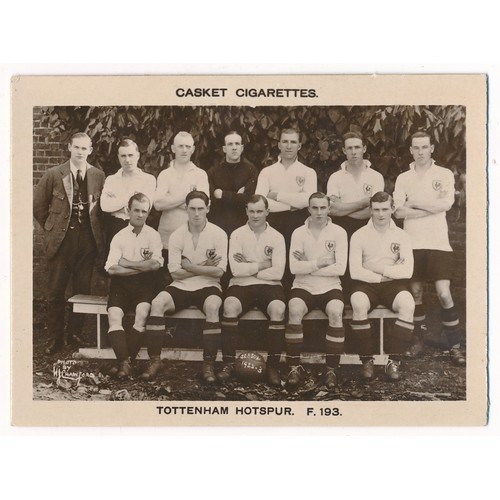 323 - Pattreiouex 1922 Football Teams - Tottenham Hotspur F193, single card in excellent condition.