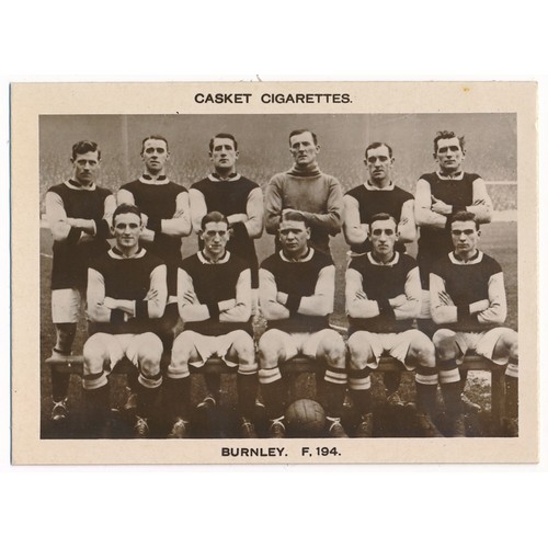 326 - Pattreiouex 1922 Football Teams - Burnley F194, single card in excellent condition.