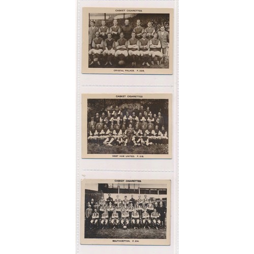 333 - Pattreiouex 1922 Football Teams - three cards, Crystal Palace F228, West Ham United F218 and Southam... 