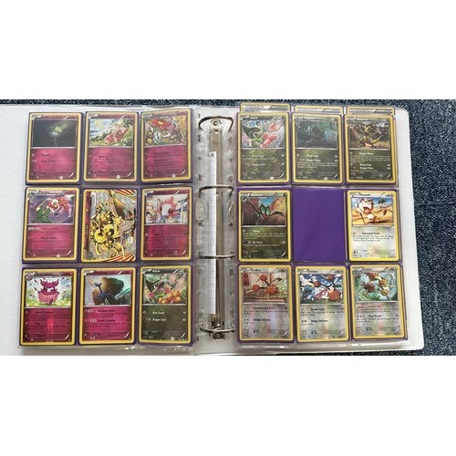 394 - Folder containing near complete XY Breakthrough & XY Break Point sets of Pokemon cards. Cards includ... 