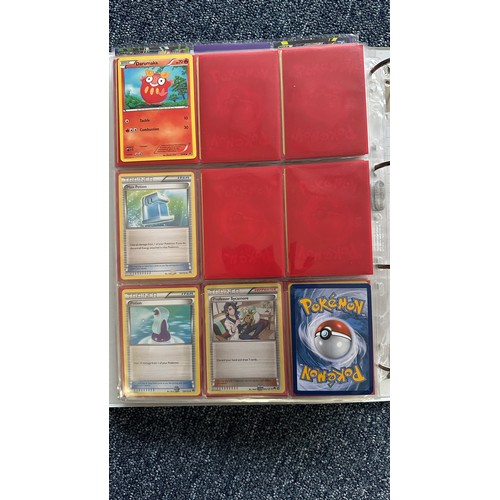 394 - Folder containing near complete XY Breakthrough & XY Break Point sets of Pokemon cards. Cards includ... 