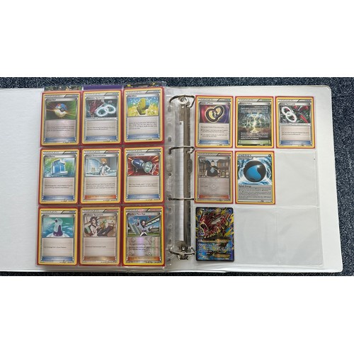 394 - Folder containing near complete XY Breakthrough & XY Break Point sets of Pokemon cards. Cards includ... 