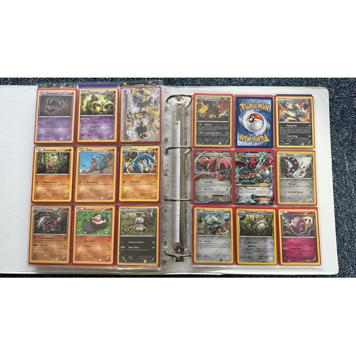 394 - Folder containing near complete XY Breakthrough & XY Break Point sets of Pokemon cards. Cards includ... 