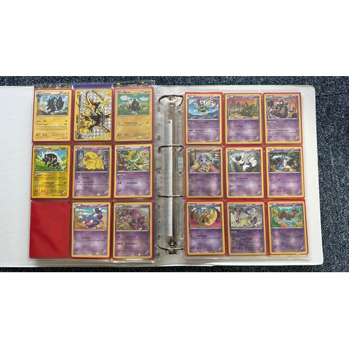 394 - Folder containing near complete XY Breakthrough & XY Break Point sets of Pokemon cards. Cards includ... 