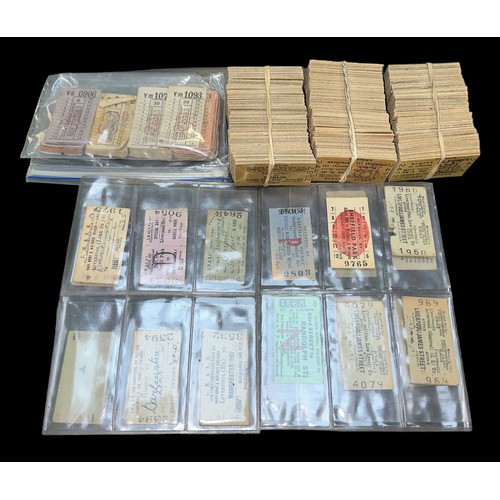 232 - Railway tickets collection, UK and Eire including LM & SR, London Transport, CDRJC, etc. Contents un... 