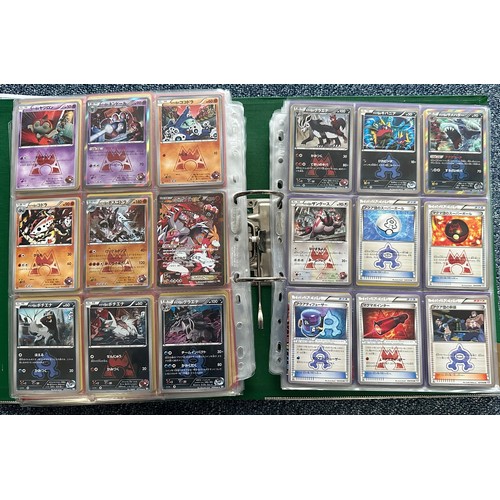 396 - Folder containing 8 near complete Pokemon sets from the XY series. Sets are Kalos starter set, Flash... 