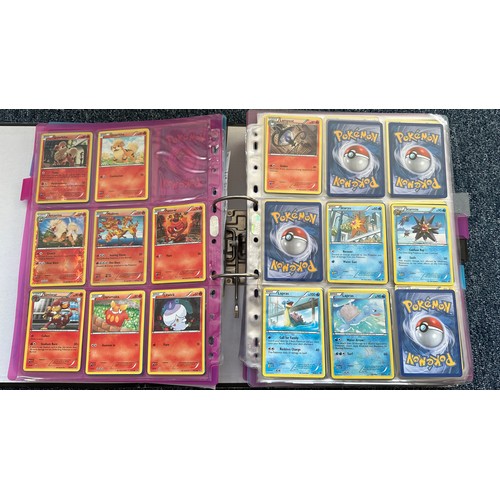 397 - Folder containing Pokemon cards from Black & White series. 2x complete sets are Black & White series... 