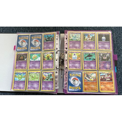 397 - Folder containing Pokemon cards from Black & White series. 2x complete sets are Black & White series... 