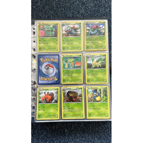 397 - Folder containing Pokemon cards from Black & White series. 2x complete sets are Black & White series... 