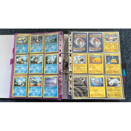 397 - Folder containing Pokemon cards from Black & White series. 2x complete sets are Black & White series... 