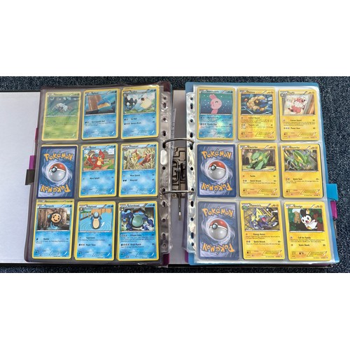 397 - Folder containing Pokemon cards from Black & White series. 2x complete sets are Black & White series... 