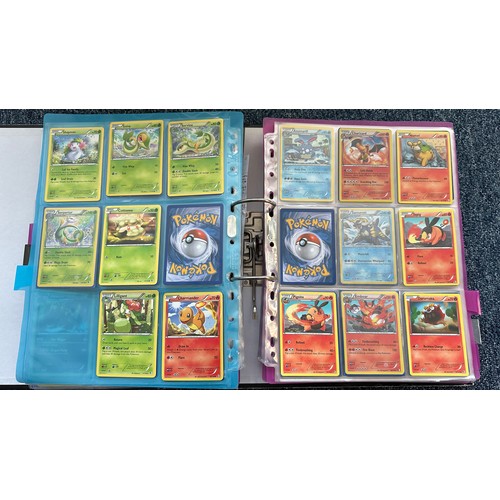 397 - Folder containing Pokemon cards from Black & White series. 2x complete sets are Black & White series... 