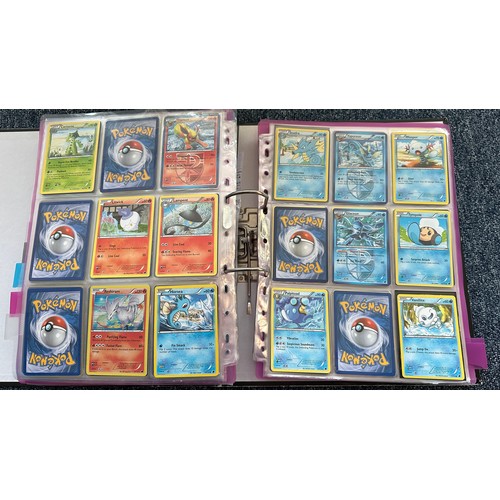 397 - Folder containing Pokemon cards from Black & White series. 2x complete sets are Black & White series... 