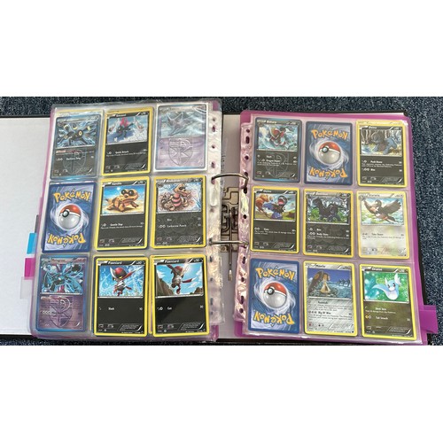 397 - Folder containing Pokemon cards from Black & White series. 2x complete sets are Black & White series... 