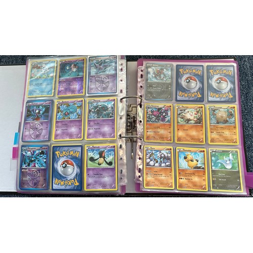 397 - Folder containing Pokemon cards from Black & White series. 2x complete sets are Black & White series... 