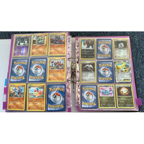 397 - Folder containing Pokemon cards from Black & White series. 2x complete sets are Black & White series... 