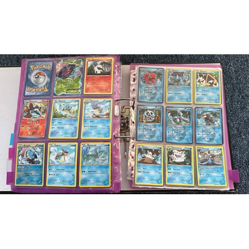 397 - Folder containing Pokemon cards from Black & White series. 2x complete sets are Black & White series... 