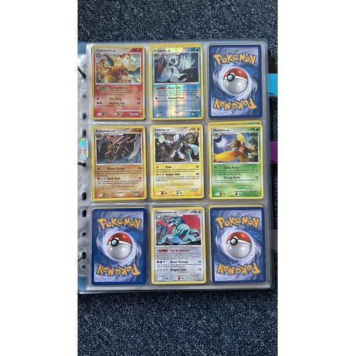 398 - Folder containing Pokemon card sets from Heart Gold & Soul Silver, Platinum Series. 1x complete set ... 