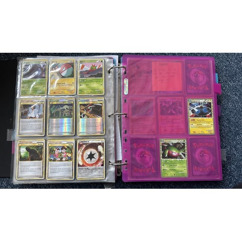 398 - Folder containing Pokemon card sets from Heart Gold & Soul Silver, Platinum Series. 1x complete set ... 