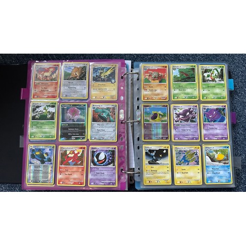 398 - Folder containing Pokemon card sets from Heart Gold & Soul Silver, Platinum Series. 1x complete set ... 