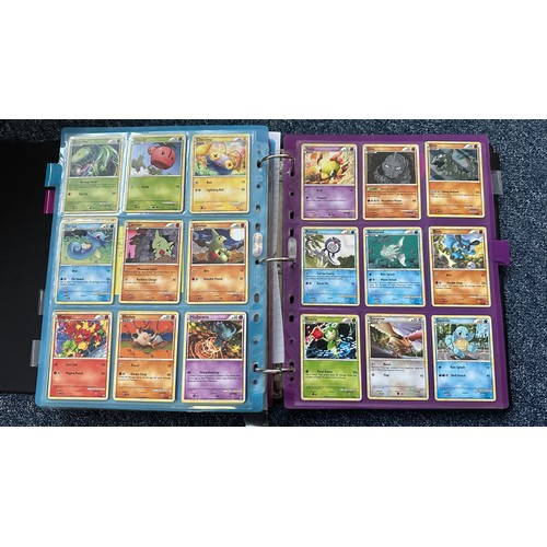 398 - Folder containing Pokemon card sets from Heart Gold & Soul Silver, Platinum Series. 1x complete set ... 